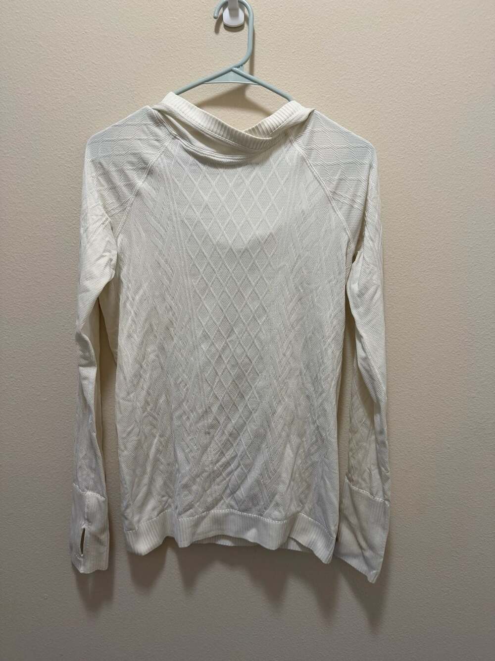 Lululemon Rest Less Hoodie Seamless Textured White